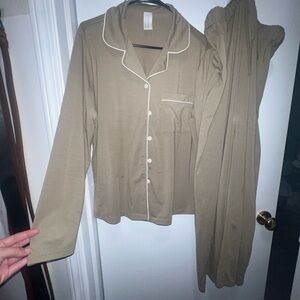 Amazon Tan Pajama Set Intimates & Sleepwear